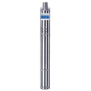 Pozzani 3" Borehole / Well / Tank Submersible Pump - Stainless Steel Screw Auger Pump - 0.75kw - 220v - 40m Cable