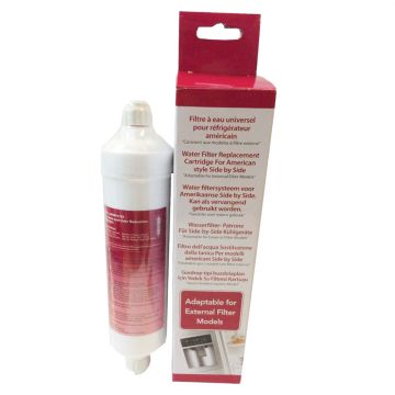 LG ADQ73693901 Inline External Fridge Water Filter - Red Box