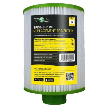 FilterLogic SFL16-6-7HM Spa Hot Tub Filter Compatible with Pleatco PJZ16, Darlly 52512