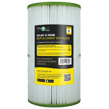 FilterLogic SFL30-5-10OBE Spa Hot Tub Filter Compatible with Pleatco PWK30, Darlly 60301, Filbur FC-3915, Unicel C-6430