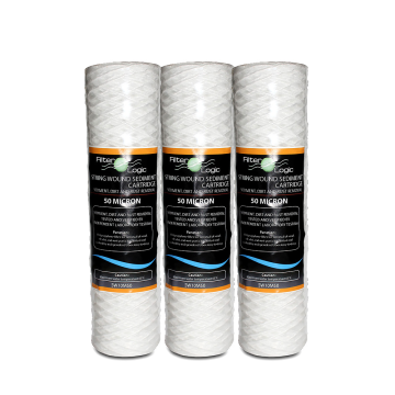 FilterLogic 50 Micron String Wound Filter [3 Pack]