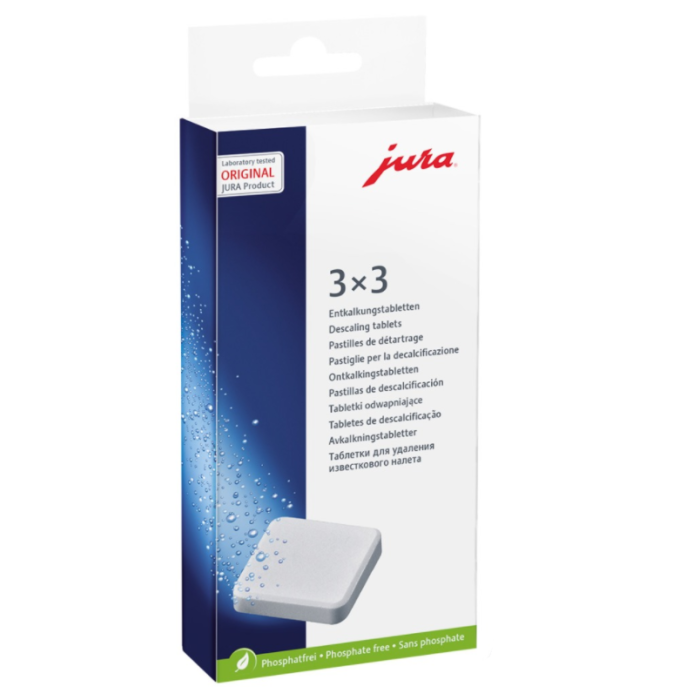 Jura 2 Phase Descaling Tablets 3x3pcs Pozzani